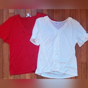 Liz Claiborne Short Sleeve Tops Small